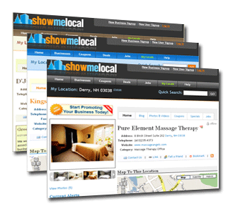 Local internet advertising service. Put your business information on the web. Get listed in search engines: Google, Yahoo, AOL, MSN. Connect to other businesses. Create coupons, sales, jobs. Get promoted on GoogleMaps, Oodle, Google Base, Lycos, Vast, FaceBook, CraigsList, MySpace. Upload images, post blogs. Make your local customers find you.
