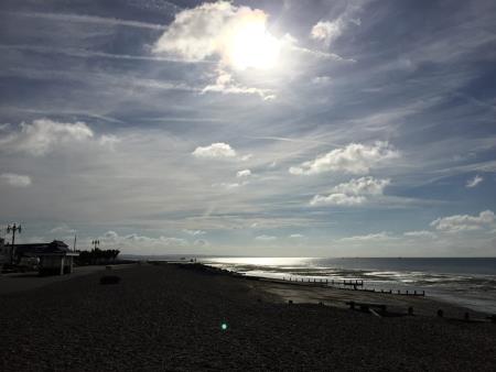 Beach by the guest house Marine View Guest House West Sussex 01903 238630