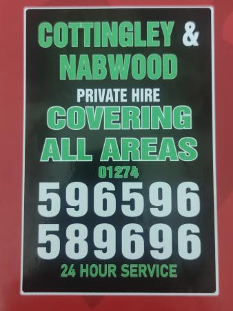 Cottingley & Nab wood Taxis & Minibuses - Bingley, West Yorkshire BD16 1RP - 01274 596596 | ShowMeLocal.com