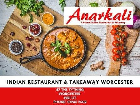 Anarkali Indian Restaurant & Takeaway Worcester 44190 521412