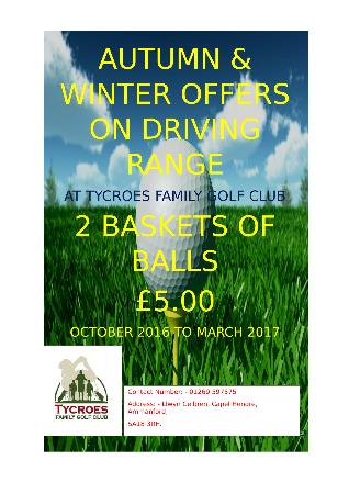 Tycroes Family Golf Range - Ammanford, Dyfed SA18 3RH - 01269 597575 | ShowMeLocal.com