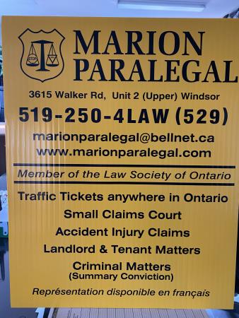 Marion Paralegal Services Windsor (519)250-4529