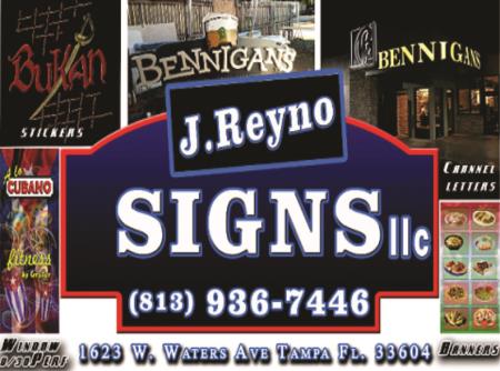 J. Reyno Signs LLC - Tampa, FL 33604 - (813)936-7446 | ShowMeLocal.com