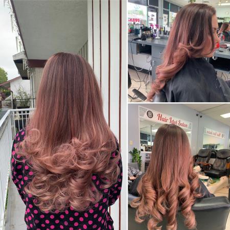 rose gold ombre  Hair Idol Salon Vancouver (778)379-6899