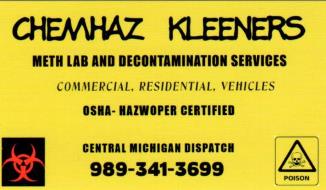 Chemhaz Kleeners LLC - Mt Pleasant, MI - (989)341-3699 | ShowMeLocal.com