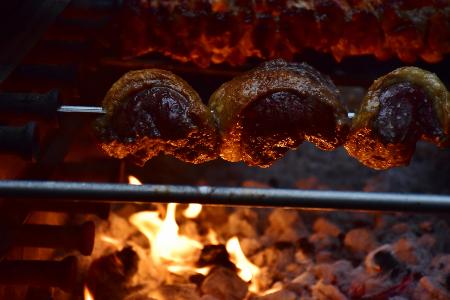 Picanha beef rolled in sea salt marinated with garlic and bay leaf cooked over charcoal by The Fabulous Barbecue The Fabulous Barbecue Wix 01394 670739