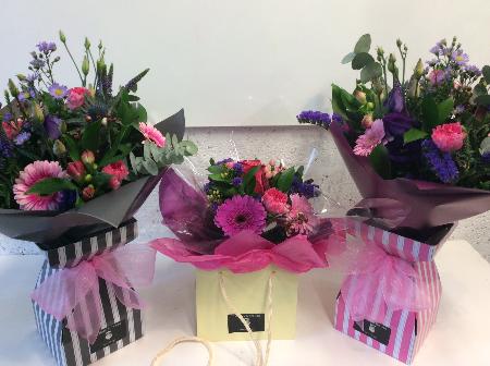 Hand-tied bouquets designs by The Thistle & The Rose Florist, Oban The Thistle & The Rose Oban 01631 564219