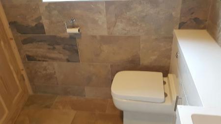 Bathroom re fit, new toilet, bath, shower, tiles Upgrade Property Maintenance Letchworth 01462 640176