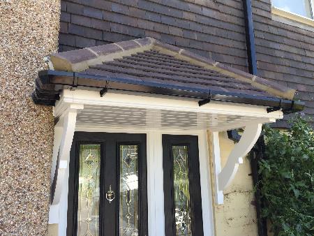 Bespoke canopy made on site to your requirements. Upgrade Property Maintenance Letchworth 01462 640176
