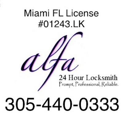Alfa 24 Hour Locksmith Llc - Miami, FL - (305)440-0333 | ShowMeLocal.com