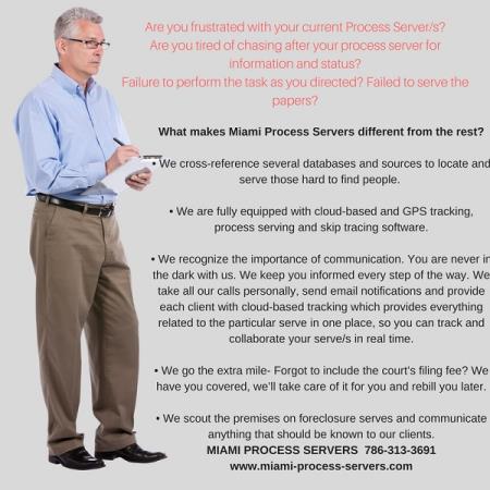 Miami Process Servers - Miami, FL 33175 - (786)313-3691 | ShowMeLocal.com