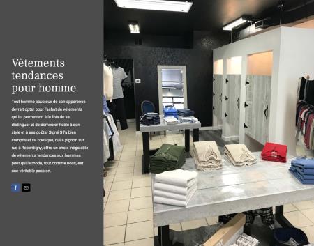 Boutique De Vêtements Pour Homme Signé S - Repentigny, QC J6A 2W5 - (450)704-4040 | ShowMeLocal.com