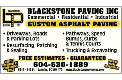 Blackstone Paving Inc. - Langley, BC - (604)530-1889 | ShowMeLocal.com
