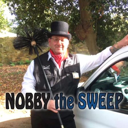 Paul Green, AKA Nobby the Sweep dressed in traditional chimney sweeps outfit. Nobby is based in Northampton and operates within a 20-mile radius.<br>Nobby offers either Power or Traditional chimney sweeping for fires, stoves and cookers. Insurance certificates are issued after every job and are valid for 12 months. Nobby The Sweep Northampton 07793 741278