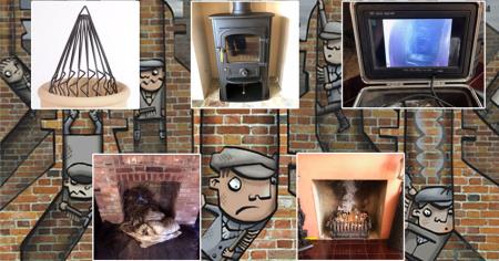 Complete range of Chimney Sweeping Services undertaken in Northamptonshire. Services include birds nest removal, smoke testing to prove if your chimney needs attention, and bird guards and cowls installation. I can also polish the glass on stoves and burners and re-rope them if required. Nobby The Sweep Northampton 07793 741278