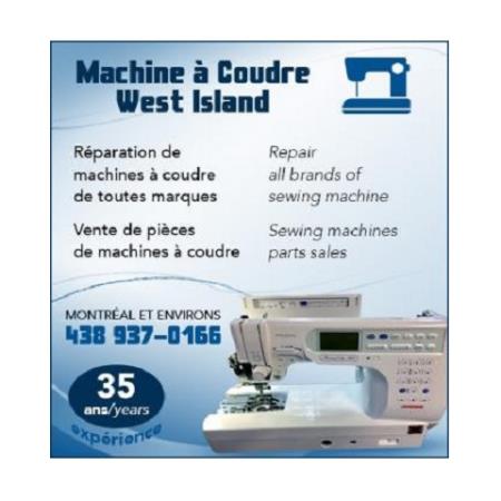 Machine à Coudre West Island Pierrefonds (438)937-7016