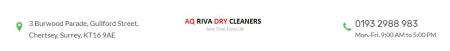Aq Riva Drycleaners London 01932 988983