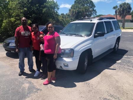 congrats to milton and selene on there purchase of this chevy blazer lt edition Lightning Auto Sales Inc Sarasota (941)556-9428