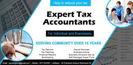 Expert Tax Accountants - Richmond, SA 5033 - 0411 324 393 | ShowMeLocal.com