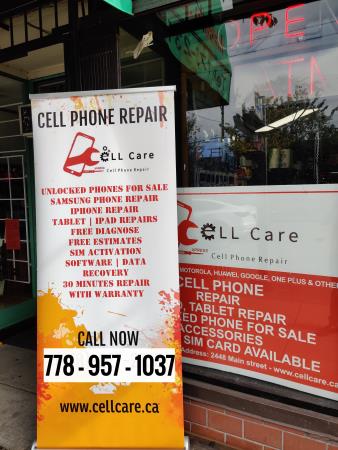 Cell Care Phone Repair - Vancouver, BC V5T 3E2 - (778)957-1037 | ShowMeLocal.com