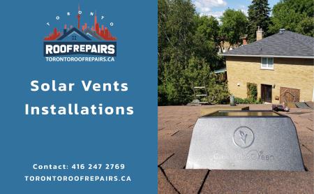 solar roof and attic ventilation products  installation services. Toronto Roof Repairs Inc | Roofing Company | Shingle Roof Repair | Roof Replacement Mississauga (416)247-2769