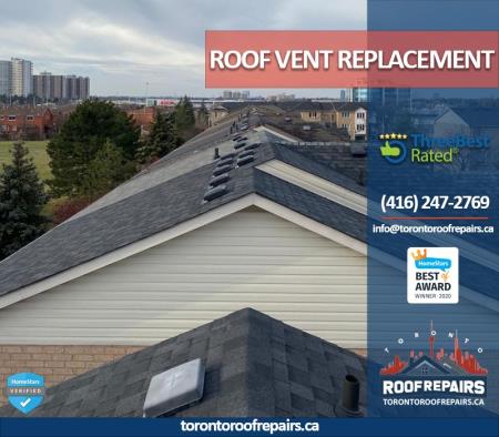 we offer quality roof vent replacement and installation services.  Toronto Roof Repairs Inc | Roofing Company | Shingle Roof Repair | Roof Replacement Mississauga (416)247-2769