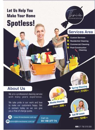 Thrive Cleaning Services Wollongong 0414 837 774
