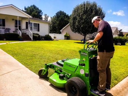 mowing quietly! Quiet Lawn LLC Longs (843)779-8873