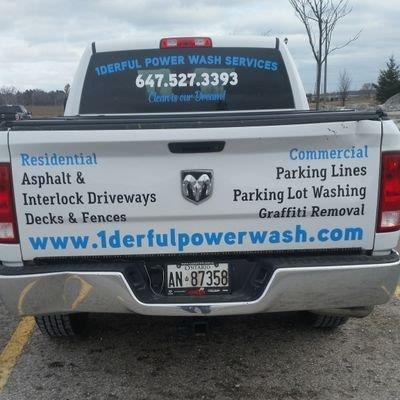 pressure washing and parking line painting 1Derful Power Wash Services Mississauga (647)527-3393