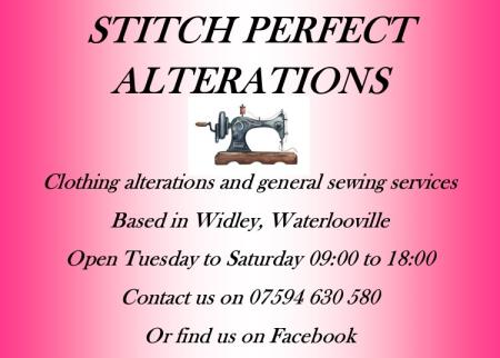 Stitch Perfect Alterations - Waterlooville, Hampshire PO7 5JW - 07594 630580 | ShowMeLocal.com