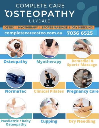 Complete Care Osteo Lilydale Lilydale (03) 7036 6525