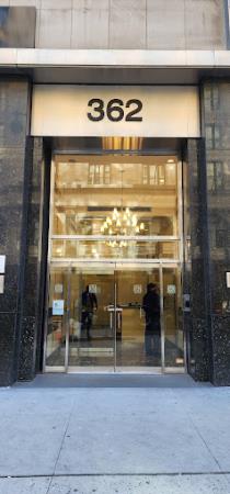 Our office building's entrance.  A1 Passport & Visa Services New York (212)810-4309