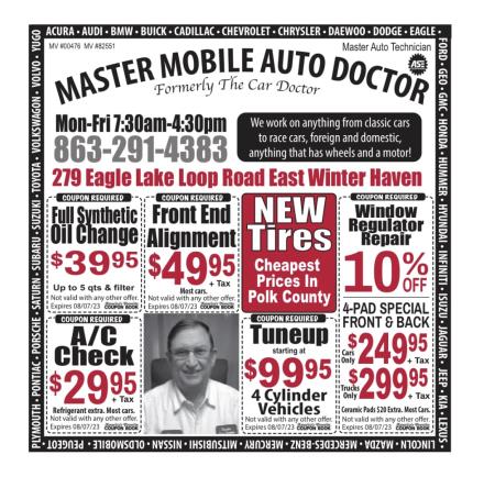 Master Mobile Auto Doctor - Winter Haven, FL 33880 - (863)291-4383 | ShowMeLocal.com