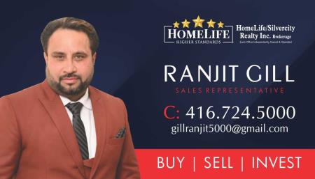 Ranjit Gill - Homelife Silvercity Realty Inc. - Brampton, ON L6P 3G8 - (416)724-5000 | ShowMeLocal.com