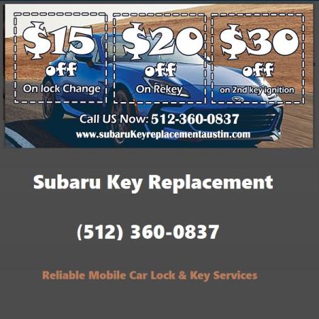 Subaru Key Replacement Austin (512)360-0837