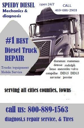 rescue roadside diesel repair now Dallas (469)686-2903