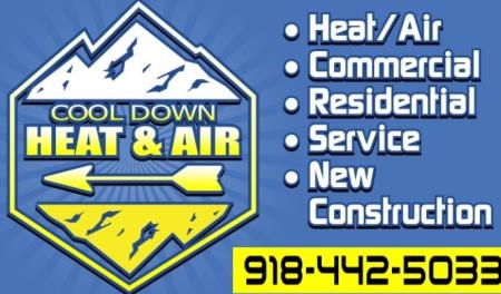 Cool Down Heating & Air - Tulsa, OK 74116 - (918)442-5033 | ShowMeLocal.com