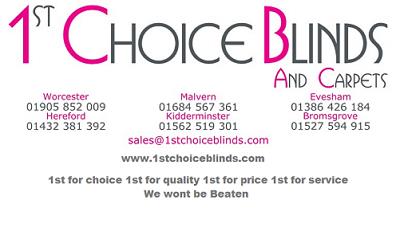 1st Choice Blinds And Shutters Worcester 01905 852009
