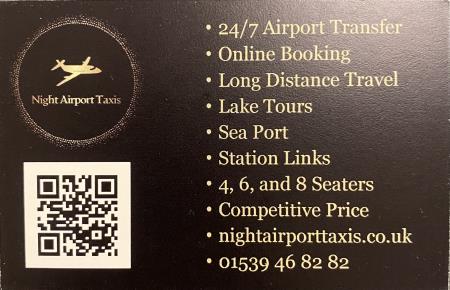 Night Airport Taxis Kendal 01539 468282