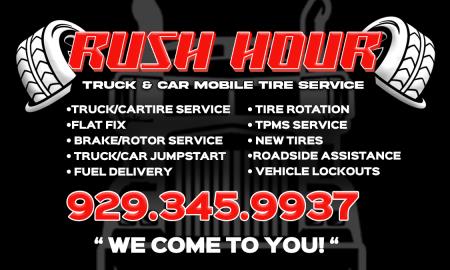 Rush Hour Truck & Car Mobile Tire Service - Brooklyn, NY 11207 - (929)345-9937 | ShowMeLocal.com