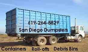 San Diego Dumpsters Chula Vista (619)888-1666