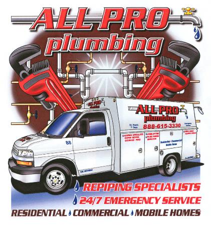 All Pro Plumbing Corp. Ontario (909)974-5656