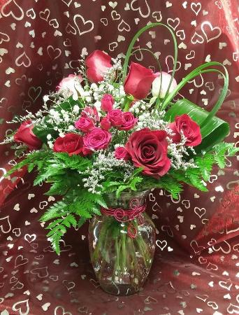 Roses galore for Valentine's Day 2015!<br>http://keepsakekornerflowers.com/fort-knox-petals-and-blooms-fort-knox-ky-flower-shop/roses-galore.html Keepsake Korner Flowers and Crafted Gifts/Petals and Blooms Fort Knox (502)942-8753
