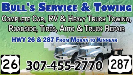 Bull's Service & Towing - Dubois, WY 82513 - (307)455-2770 | ShowMeLocal.com