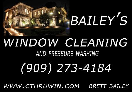 Bailey's Window Cleaning - Yucaipa, CA 92399 - (909)273-4184 | ShowMeLocal.com