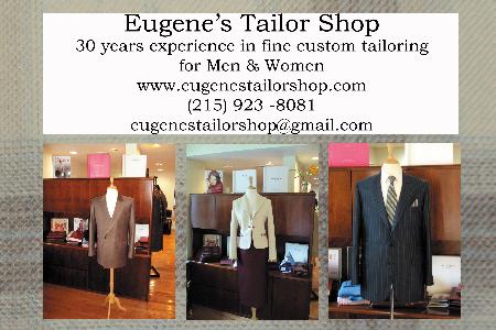 Eugenes Tailor Shop Philadelphia (215)923-8081
