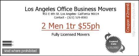 Los Angeles Office Business Movers Los Angeles (323)529-8583