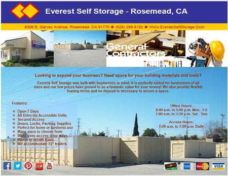 Everest Self Storage - Rosemead Rosemead (626)288-8182