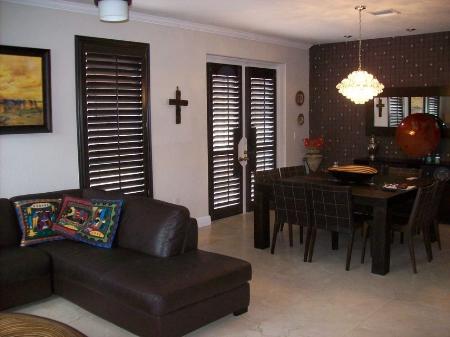 A beautiful addition to the room, adding Plantation Shutters to this home in Coral Gables. BUDGET BLINDS #2024 Miami (305)380-9032