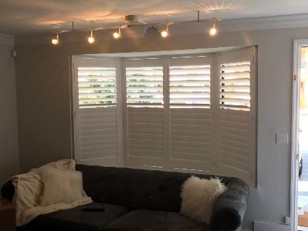 This Bay window Plantation Shutter created a beautiful look to the front of the home in Miami.  It not only added the wow factor to the inside of the home, but the walk up is exquisite as well. BUDGET BLINDS #2024 Miami (305)380-9032